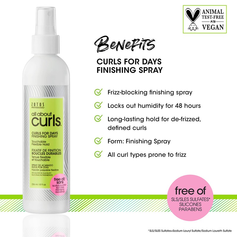 All About Curls® Curls For Days™ Finishing Spray | Touchable
