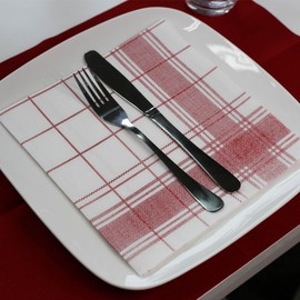 Softservietten Premium Linclass Nadeem 40 x 40 cm bordeaux 1/4 Falz, 50 Stück