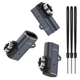 Meliya USB C Magnetic Charger Adapter for AfterShokz Headphones, Type C Cable Charging Converter Compatible with Shokz Aeropex, OpenRun, OpenRun Pro, OpenRun Mini, OpenRun Air, OpenComm 2/UC (3 Pack)