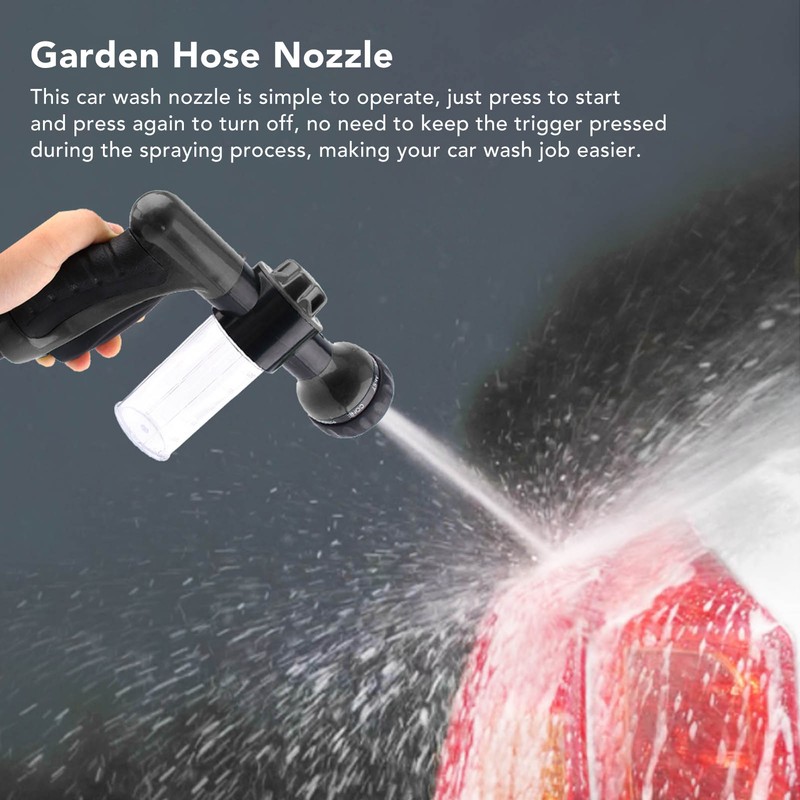 Car Wash Nozzle High Pressure Garden Water Hose Nozzle Foam