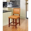 Linon Brook, Caramel Counter Stool, 19"W x 22"D x 40.5"H,