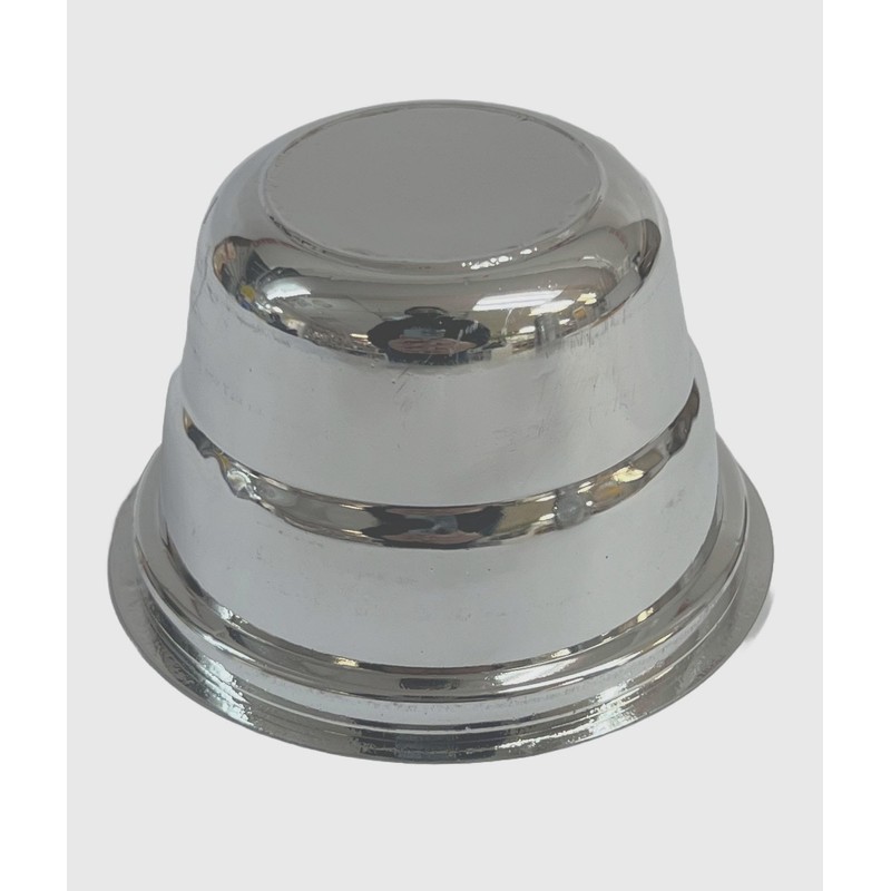 Pooja Bazar Disposable Plastic Bowls, Katori - Silver (100 Pack)