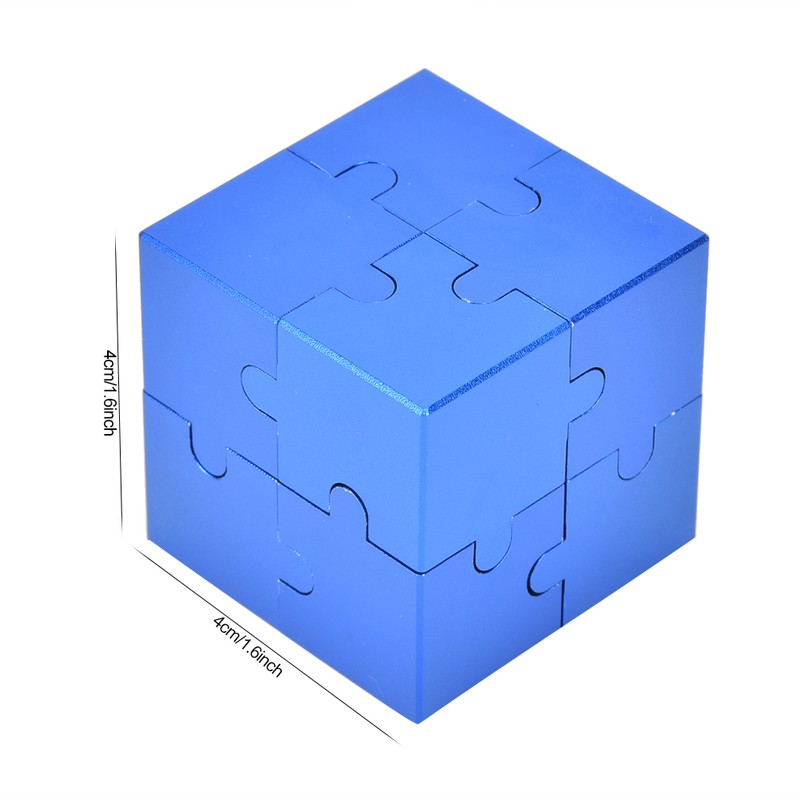 3D Quadrate Shape Decompression Toy Assemble Logical Thinking Educational ToyBlue