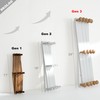SKOLOO Large Hat Rack for Wall, Wooden Accordion Wall Hanger,