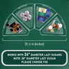 JEISSLIA Lazy Susan Cabinet Organizer Bins for 26"/ 28"/ 32"