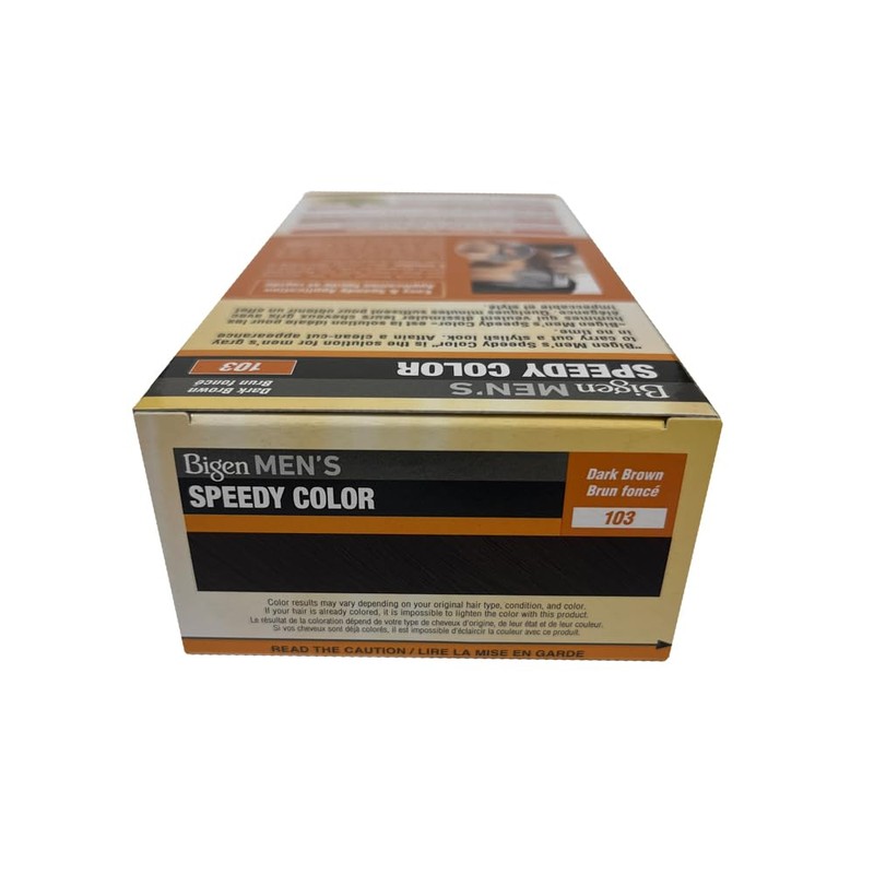 Bigen Men’s Speedy Color 103 Dark Brown - 3 Pack