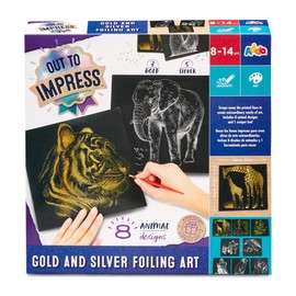 OUT TO IMPRESS Gold and Silver Foiling Art For Children From 8 To 14 Years Kids Scrapbook Kids Kit Kids Art Set Make Your Own Kit Making Kit Kids Craft Kits Kids Out Impress