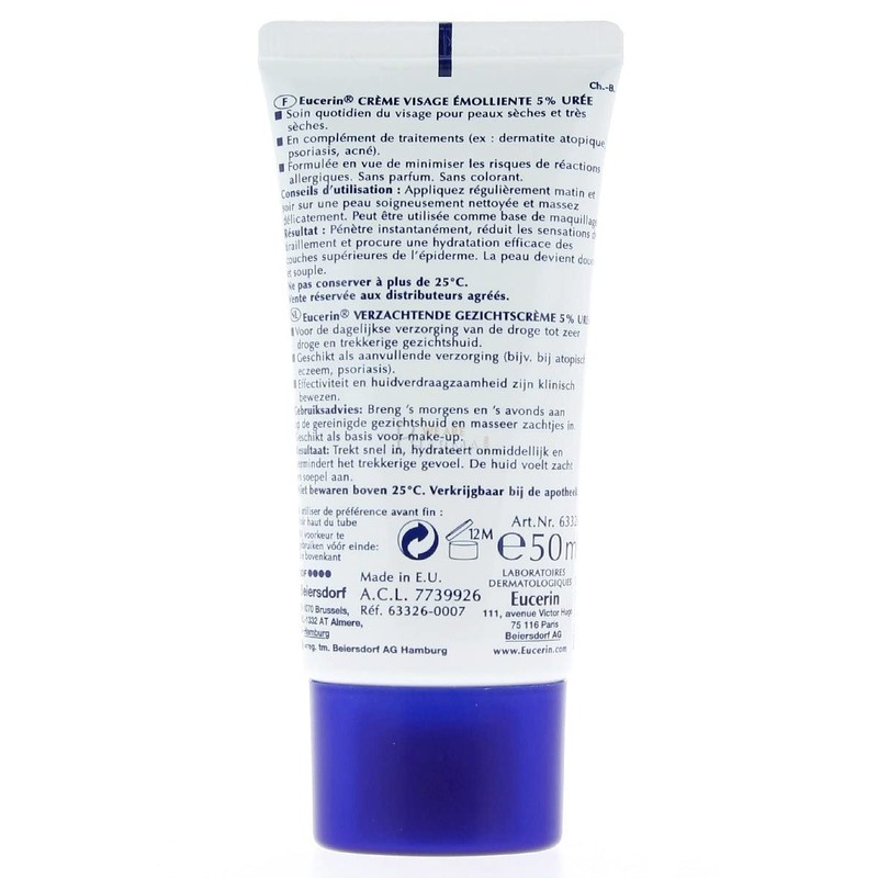 Eucerin Smoothing Face Cream 5% Urea 50ml