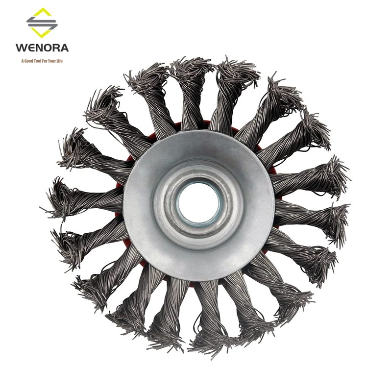 WENORA Wire Wheel for 4 1/2 Angle Grinder, 2 Pack