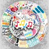 50Pcs Music Motivational Stickers,Music Graffiti Stickers,Vinyl Waterproof Sticker for Kids
