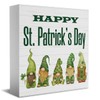 Funny St Patricks Day Gnome Desk Decor Wooden Box Sign