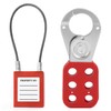 QWORK Lock Out Tag Out Hasp and Lockout Tagout Steel