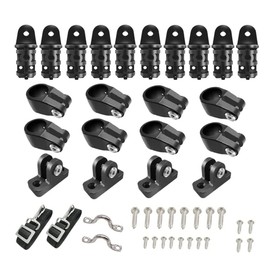 Bimini Top Fittings Hardware 7/8" Nylon Boat Top Fittings Hardware 3 Bow Bimini Top Hardware Fittings Set Boat Canopy Parts