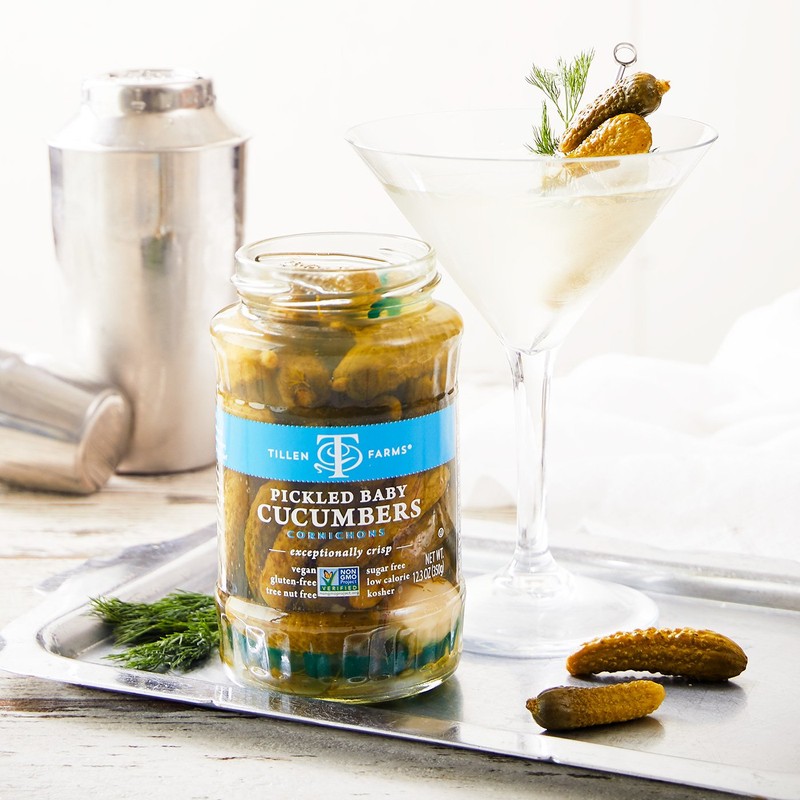 Tillen Farms Pickled Baby Cucumbers, 12.3 oz