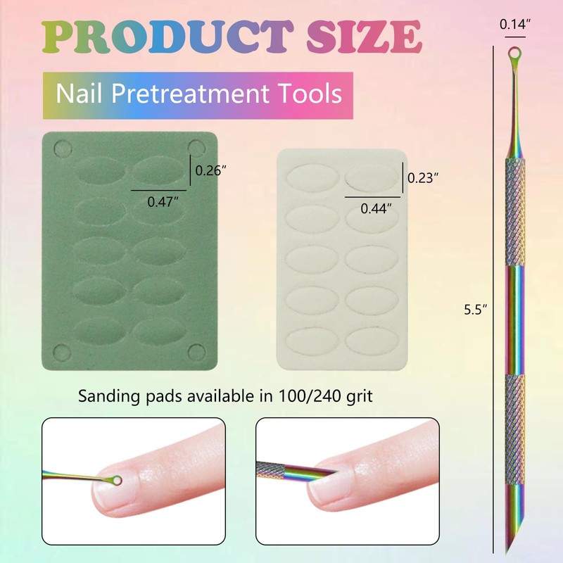 Color Titanium-Circle Bevel Shovel Double Head Cuticle Remover Pusher,Double head