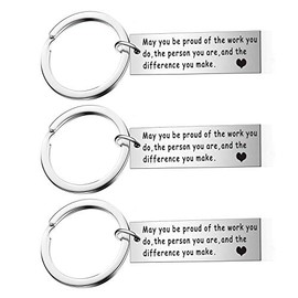 malyunin Coworker Leaving Gift Going Away Keychain Colleague Gift Colleague Appreciation Gift Thank You Gifts (Style-3PCs May you be proud of the work you do)