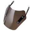 Universal Motorcycle Windshield Wind Deflector Screen W/Mounting Bracket for 5‑7inTawny