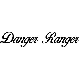 Dabbledown Danger Ranger Version Black DD201 Lowrider Car Truck Window Windshield Lettering Decal Sticker Decals Stickers Drift Dub Lowered JDM Fresh Detailed Stance Fitment 4x4 (4" x 22")