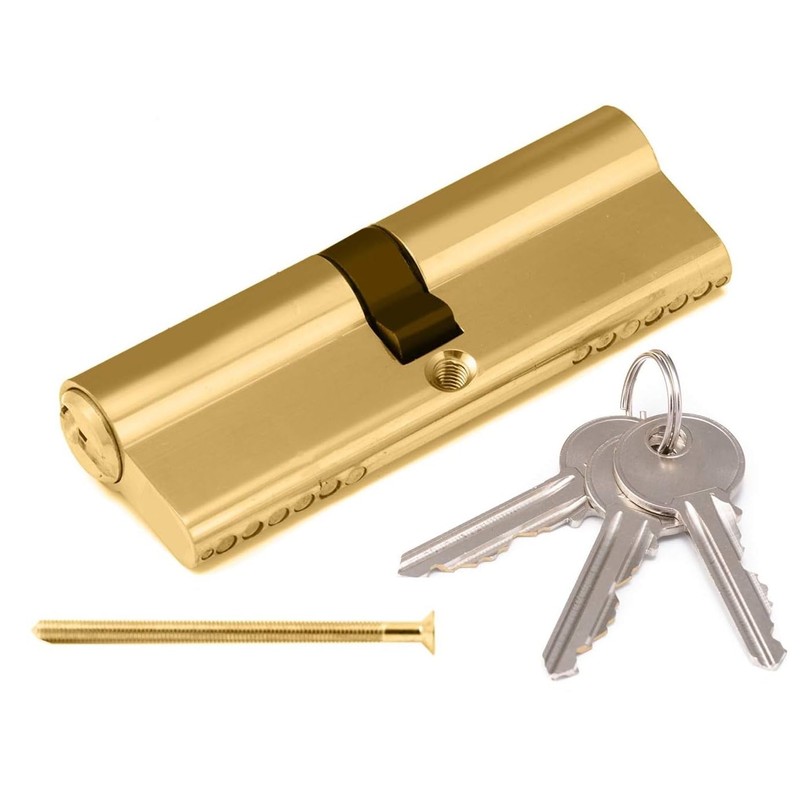 Brass 45/55 Euro Cylinder Door Barrel Lock with Anti-Bump and