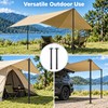 2Pcs Telescopic Tent Poles – Adjustable Aluminum Alloy Camping Awning