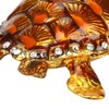 Tortoise Figurine Electroplated Turtle Jewelry Trinket Storage Box Ornament with