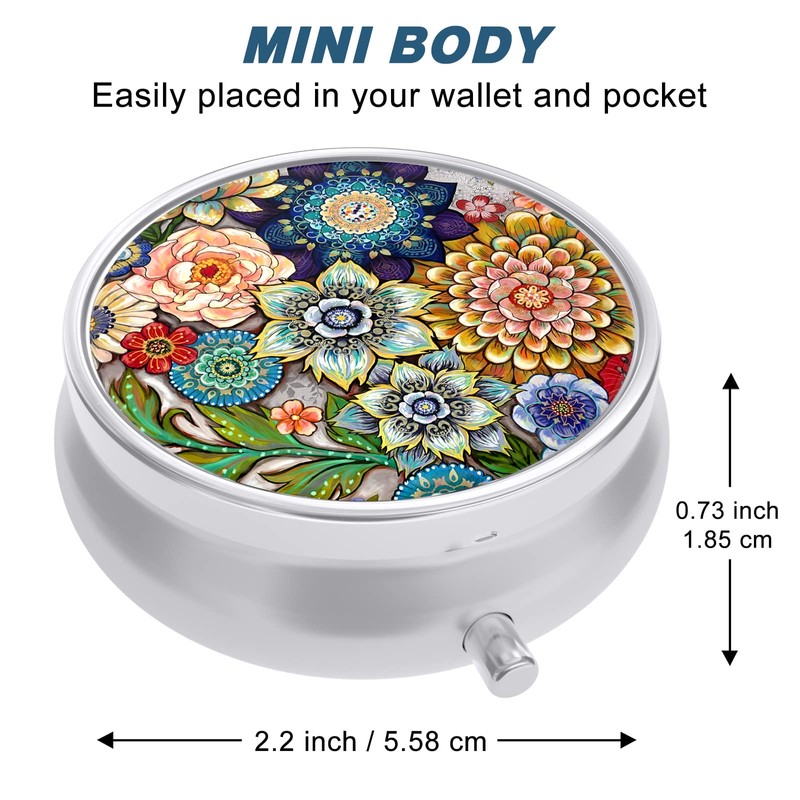 Aiawoxc Pill Case, Cute Travel Pill Box for Purse, Moisture