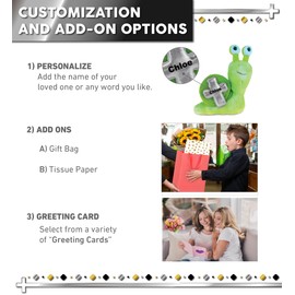 DolliBu Green Snail Stuffed Animal with Silver Cross Plush – Religious Baptism Gifts for Boys and Girls, Dedication Christening Gifts Plush Prayer Toy Healing Stuffed Animal - 7 Inches