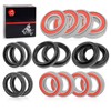 Front Rear Wheel Bearing Seals Kits 2005-2013 For Yamaha Rhino