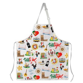 WSNANG Portugal Apron with Pockets Kitchen Adjustable Apron for Portugal Chef Portugal Cuisine Apron Portugal Cultural Gift (CA Portugal Apron)