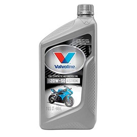 Valvoline 4-Stroke Motorcycle Full Synthetic SAE 20W-50 Motor Oil 1 QT