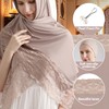 NoorAlif Viscose & Cotton Hijab Scarf Set for Muslim Women