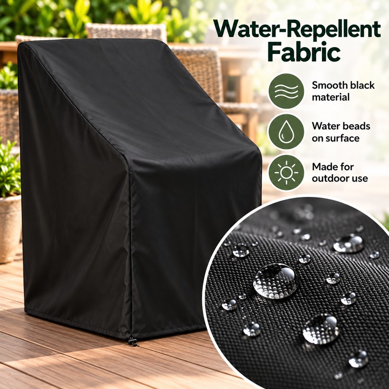 Waterproof Outdoor Stacking Chair Cover – 210D Oxford Fabric Patio