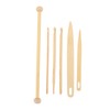 6Pcs Wood Hand Loom Stick Set Wood Weaving Crochet Needle