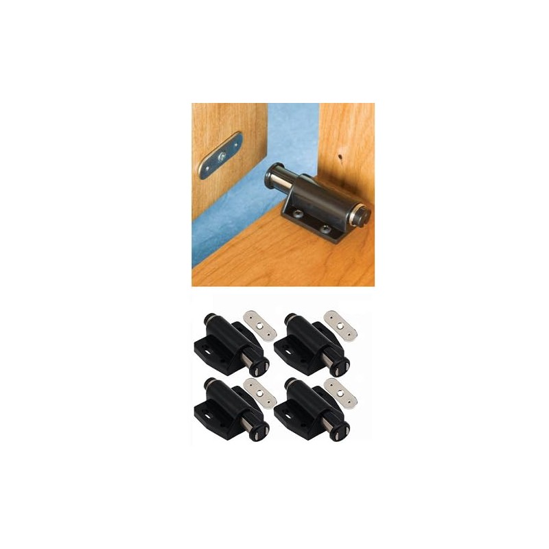 4X Magnetic Push to Open Cabinet Cupboard Door Latch Dampers