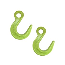 YANBORUI Heavy Duty Weight Large Opening Lifting hooks2 Pack 17636 lbs G80 Alloy Steel Crane Hook for Equipment Lifting, Harbor Transport, Construction Work【2Pack *8.0t】