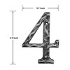 5.5 Inch House Numbers- Unique Cast Iron Metal Address/Mailbox Number