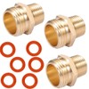 Brass Pipe to Hose Fitting,1/2 NPT male X 3/4 Hose