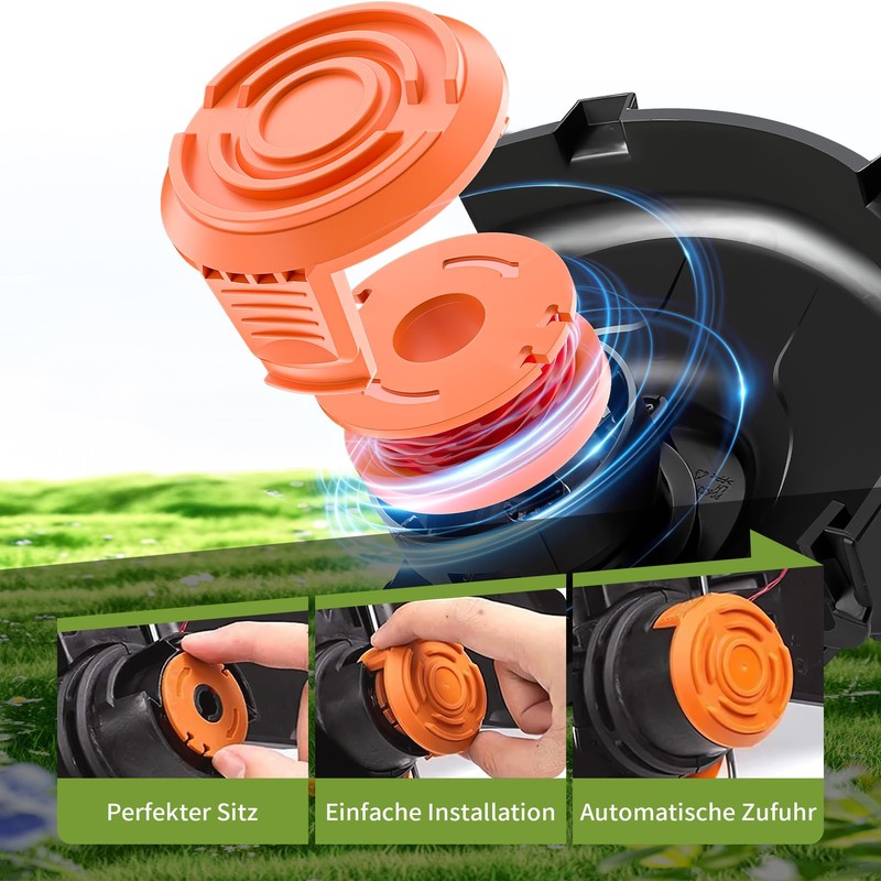 Forever Speed 22 Pack Trimmer Spool Line for Worx, Auto