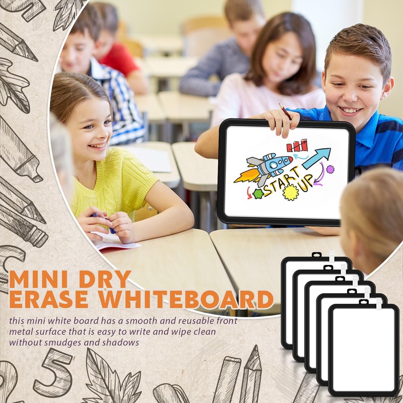 Outus 10 Pcs Dry Erase Mini White Boards Bulk 8.5