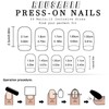 Short Square False Nails - 24pcs Pink Pearlescent Press on