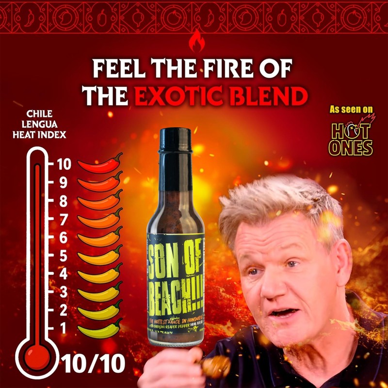 Hot Sauce | Chile Lengua de Fuego (Pack of 3,