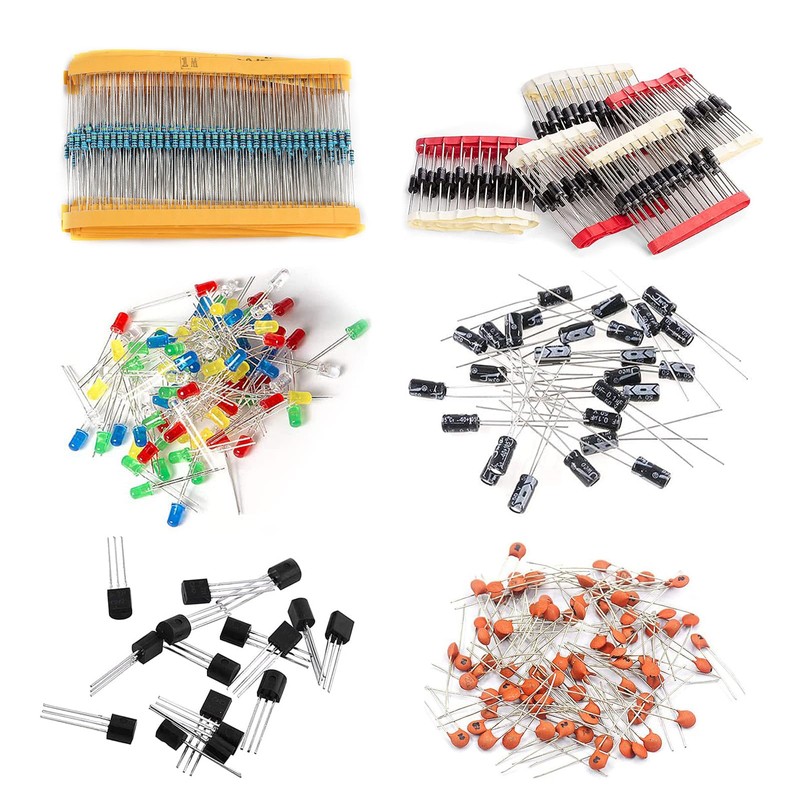 MELIFE 1400Pcs Basic Electronics Component Assortment Kit, Electrolytic Capacitor, Ceramic