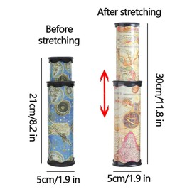 DMZK Pack of 2 Kaleidoscope Children, Kaleidoscope Stretchable Rotatable, Classic Paper Kaleidoscope Toy, Magic Educational Toy, Gift for Boys and Girls