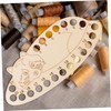 Operitacx Embroidery Sewing Tools Set 2pcs Wooden Thread Organizing Plate