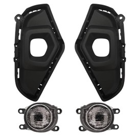 LED Fog Lights Compatible with 2019 2020 2021 2022 2023 Toyota RAV4 1 Pair Fog Lamps with switch,harness Kit (Clear lens)