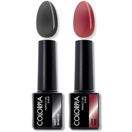 Calapia One Step Perfect Gel Syrup Gel Nail Set, 1 set, 03. Shadow + Wine / 칼라피아 원스텝 퍼펙트젤 시럽 젤네일 세트, 1세트, 03. 쉐도우+와인