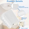 Xihu White Ceramic Bathroom Soap Holder, Mid Century Retro Design,