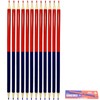 YIBOOOM Red and Blue Pencils, Elementary School Students, Pack of