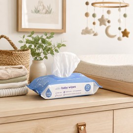 Ubbi Fragrance-Free Baby Wipes, 99% Water Based, EWG Verified, 1 Pack
