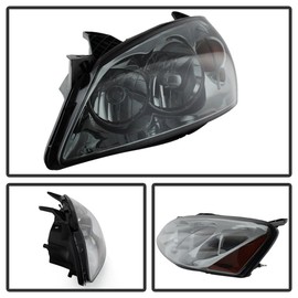 ACANII - For Smoke Len 2005-2010 Pontiac G6 Replacement Headlights Headlamps Driver + Passenger Side 05-10